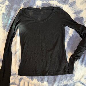 Cop Copine Chloe Tee Shirt Long-Sleeve Sheer Top